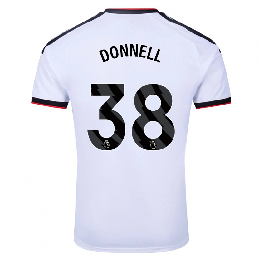 Danxen Homem Camisola Chris Donnell #38 Branco Preto Vermelho Principal 2026/27 Camisa Brasil