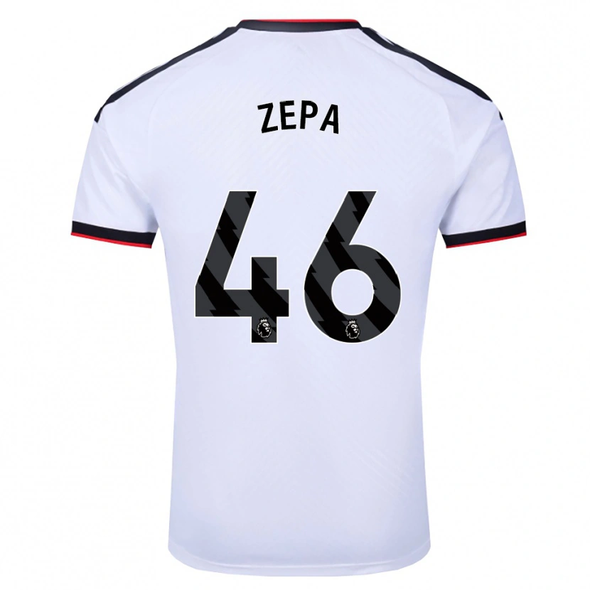 Danxen Homem Camisola Macauley Zepa #46 Branco Preto Vermelho Principal 2026/27 Camisa Brasil