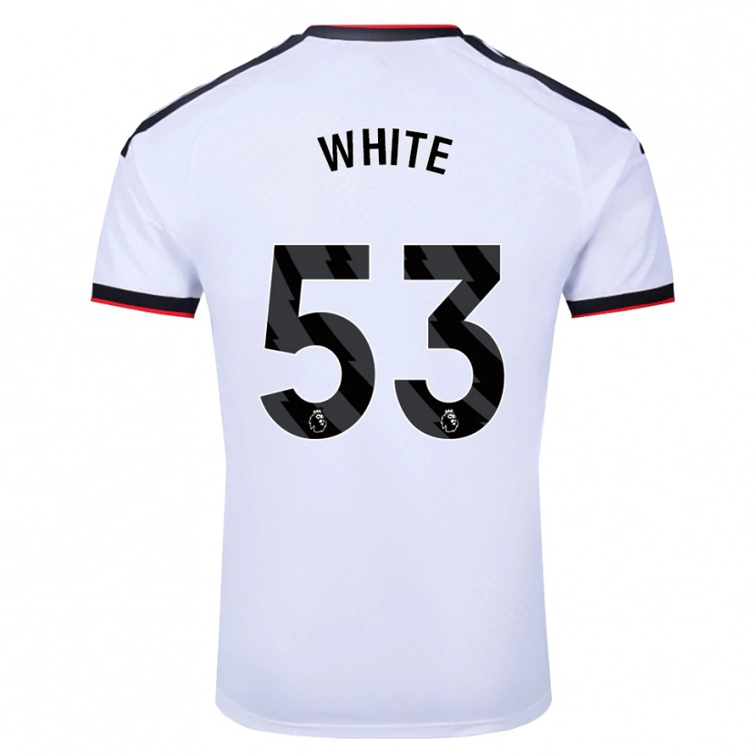 Danxen Homem Camisola Alfie White #53 Branco Preto Vermelho Principal 2026/27 Camisa Brasil