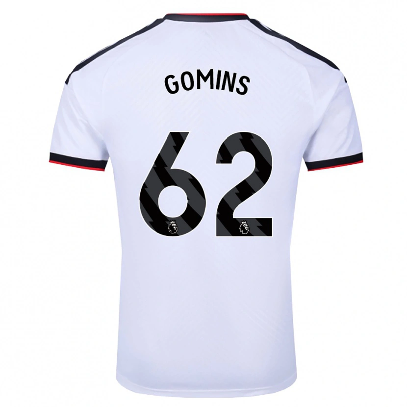 Danxen Homem Camisola Markuss Gomins #62 Branco Preto Vermelho Principal 2026/27 Camisa Brasil