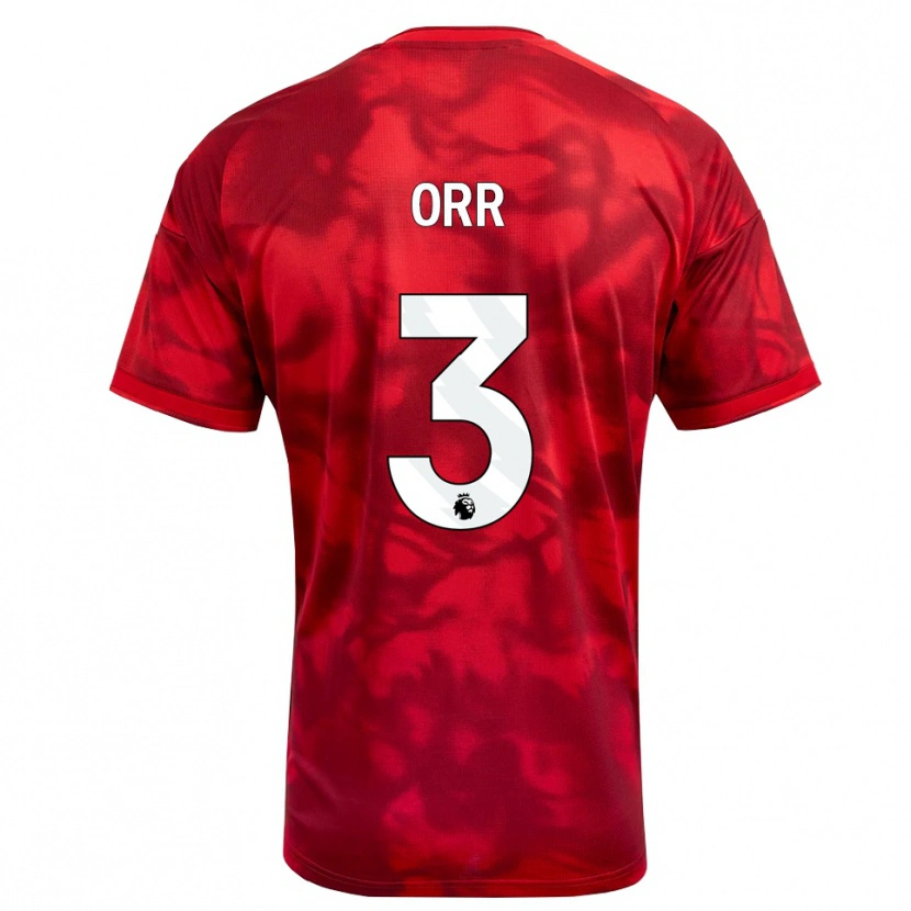 Danxen Homem Camisola Matthew Orr #3 Crimson Branco Principal 2026/27 Camisa Brasil