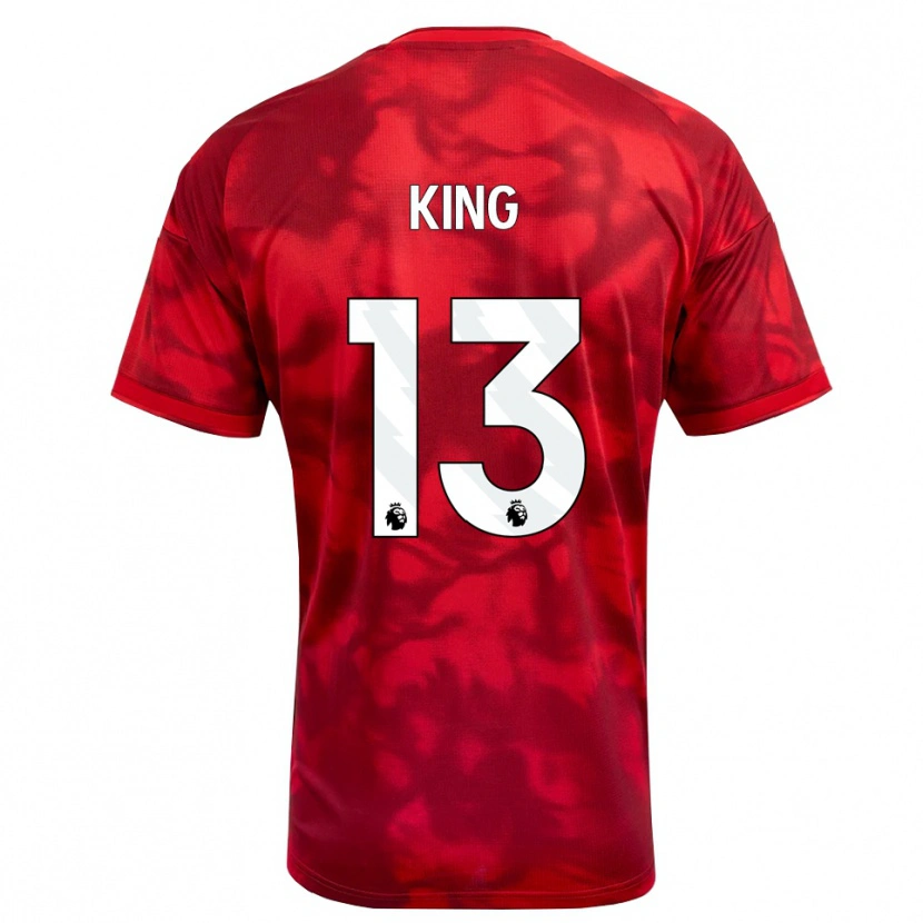 Danxen Homem Camisola Leo King #13 Crimson Branco Principal 2026/27 Camisa Brasil