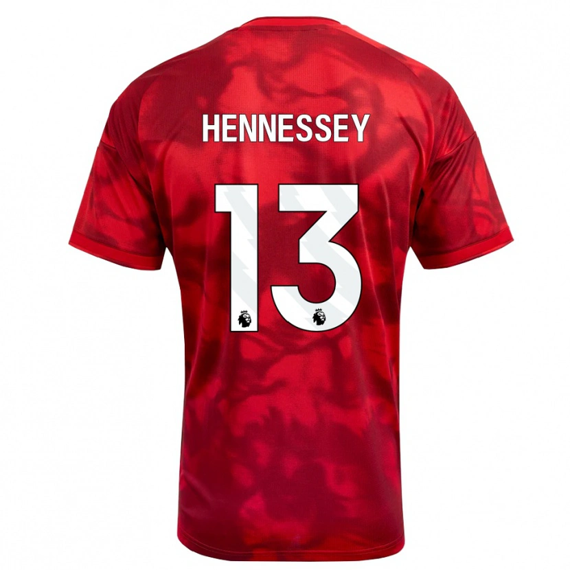 Danxen Homem Camisola Wayne Hennessey #13 Crimson Branco Principal 2026/27 Camisa Brasil