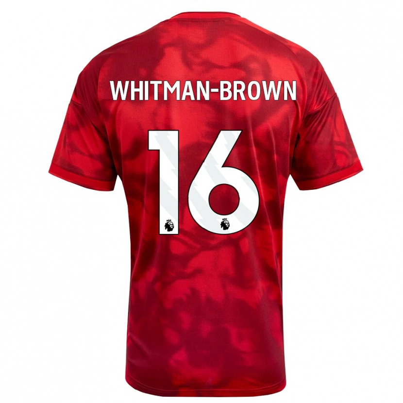 Danxen Homem Camisola Chae Whitman-Brown #16 Crimson Branco Principal 2026/27 Camisa Brasil