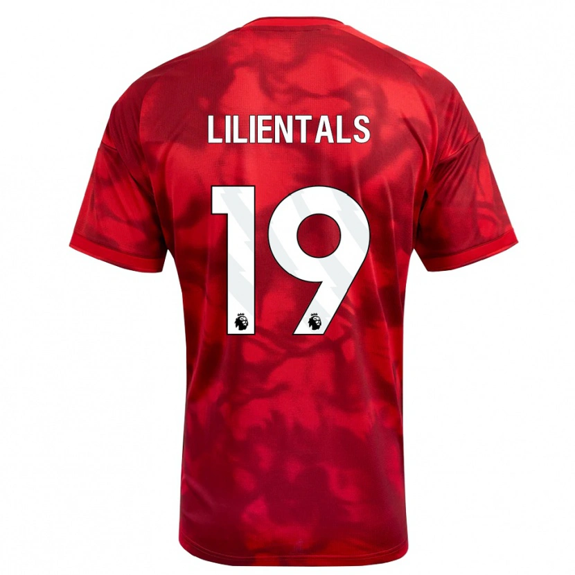 Danxen Homem Camisola Matiss Lilientals #19 Crimson Branco Principal 2026/27 Camisa Brasil