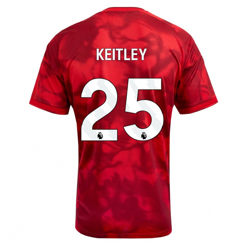 Danxen Homem Camisola Alice Keitley #25 Crimson Branco Principal 2026/27 Camisa Brasil