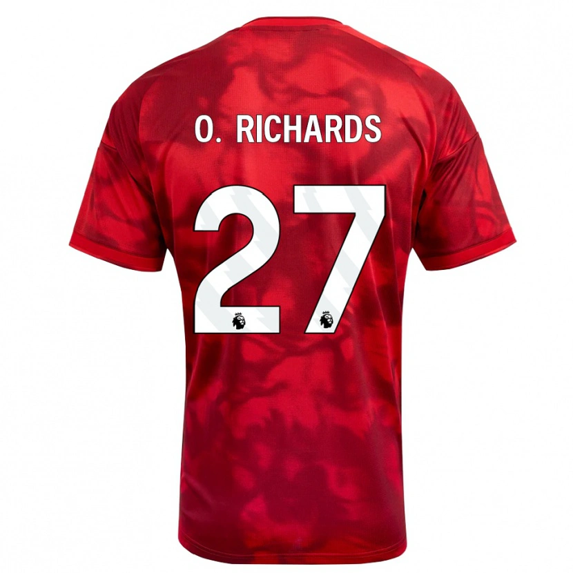 Danxen Homem Camisola Omar Richards #27 Crimson Branco Principal 2026/27 Camisa Brasil