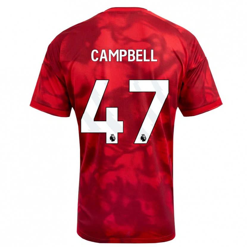 Danxen Homem Camisola Luke Campbell #47 Crimson Branco Principal 2026/27 Camisa Brasil
