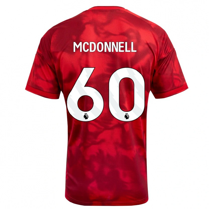 Danxen Homem Camisola Grady Mcdonnell #60 Crimson Branco Principal 2026/27 Camisa Brasil