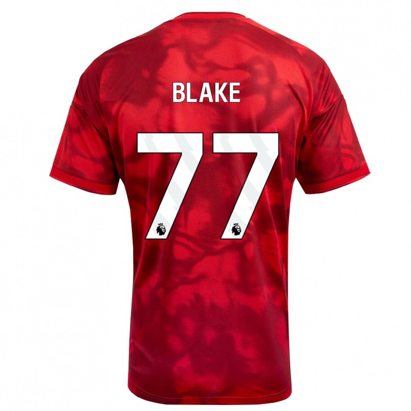 Danxen Homem Camisola Zyan Blake #77 Crimson Branco Principal 2026/27 Camisa Brasil