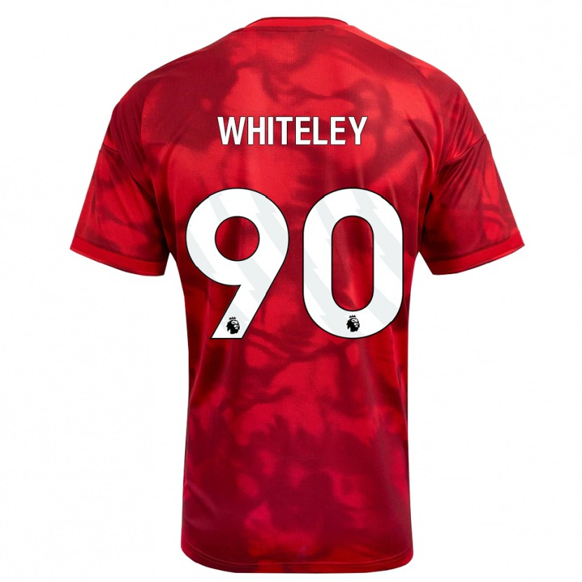 Danxen Homem Camisola Jonathan Whiteley #90 Crimson Branco Principal 2026/27 Camisa Brasil