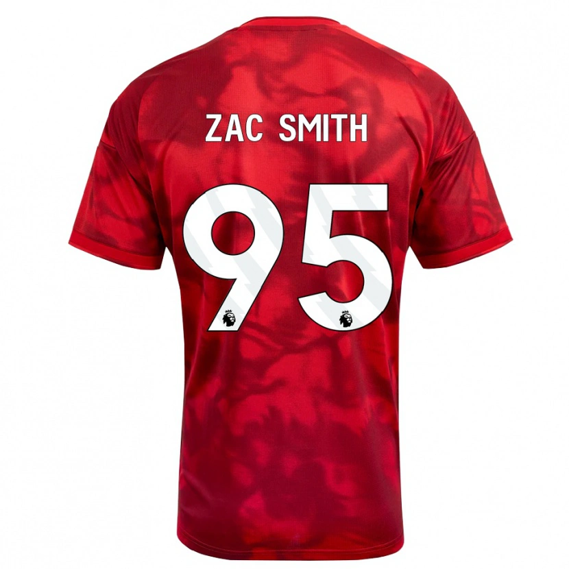 Danxen Homem Camisola Zac Smith #95 Crimson Branco Principal 2026/27 Camisa Brasil