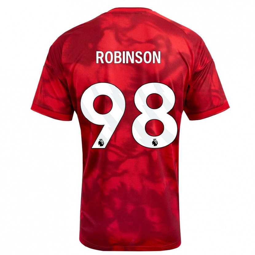 Danxen Homem Camisola Riko Robinson #98 Crimson Branco Principal 2026/27 Camisa Brasil