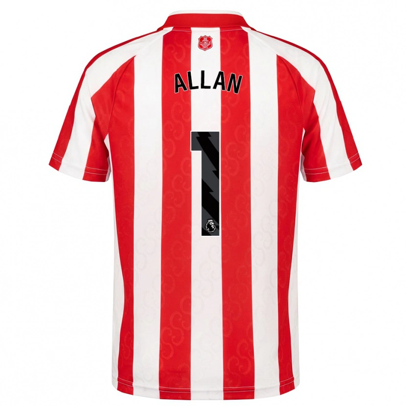 Danxen Homem Camisola Isaac Allan #1 Vermelho Branco Preto Principal 2026/27 Camisa Brasil