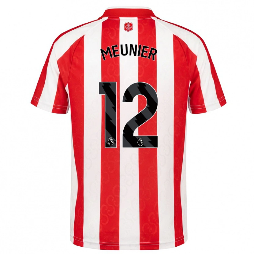 Danxen Homem Camisola Thomas Meunier #12 Vermelho Branco Preto Principal 2026/27 Camisa Brasil