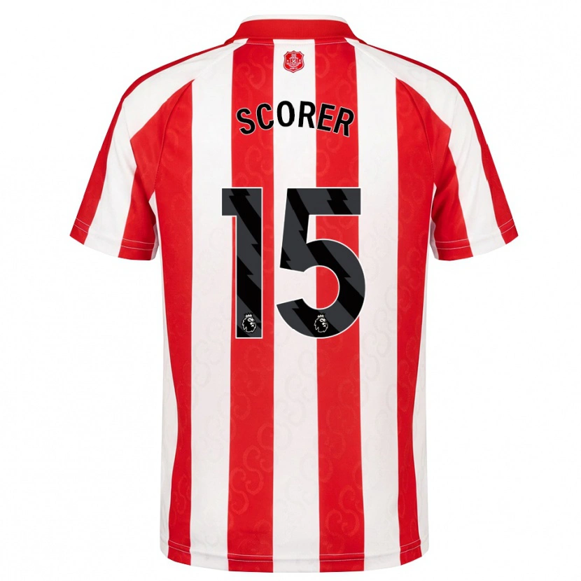 Danxen Homem Camisola Charlie Scorer #15 Vermelho Branco Preto Principal 2026/27 Camisa Brasil