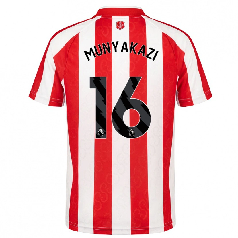 Danxen Homem Camisola Kay Munyakazi #16 Vermelho Branco Preto Principal 2026/27 Camisa Brasil