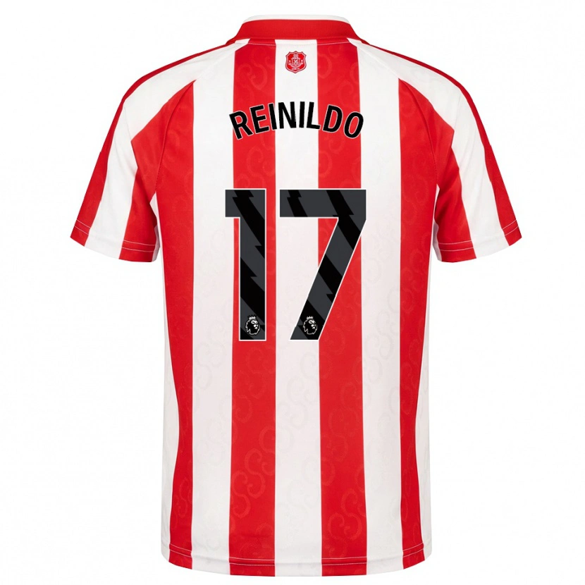 Danxen Homem Camisola Reinildo Mandava #17 Vermelho Branco Preto Principal 2026/27 Camisa Brasil