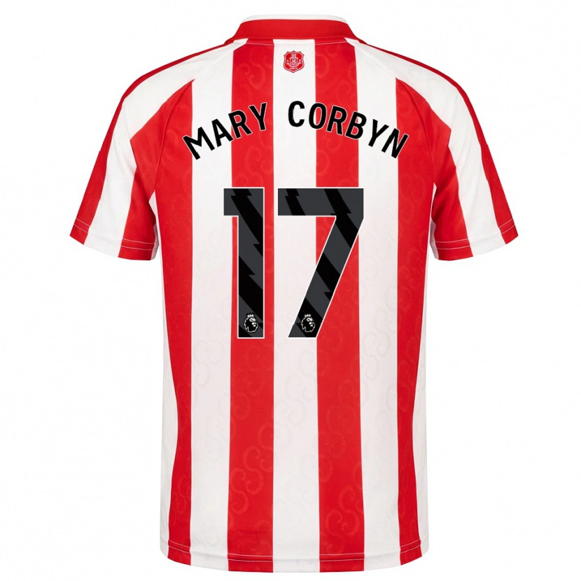 Danxen Homem Camisola Mary Corbyn #17 Vermelho Branco Preto Principal 2026/27 Camisa Brasil