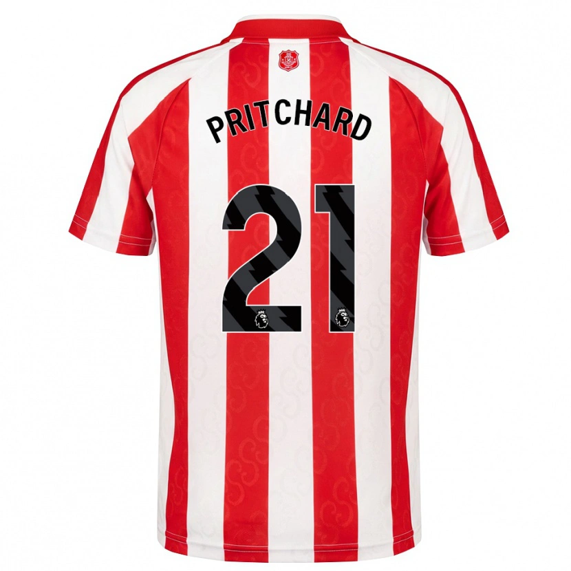 Danxen Homem Camisola Alex Pritchard #21 Vermelho Branco Preto Principal 2026/27 Camisa Brasil