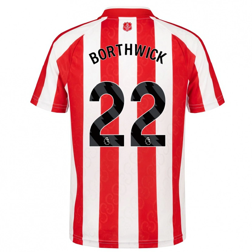 Danxen Homem Camisola Megan Borthwick #22 Vermelho Branco Preto Principal 2026/27 Camisa Brasil