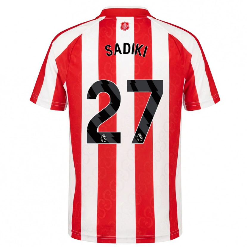 Danxen Homem Camisola Noah Sadiki #27 Vermelho Branco Preto Principal 2026/27 Camisa Brasil