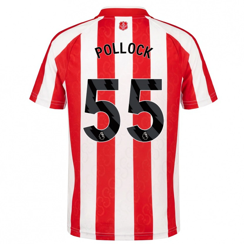 Danxen Homem Camisola Alfie Pollock #55 Vermelho Branco Preto Principal 2026/27 Camisa Brasil