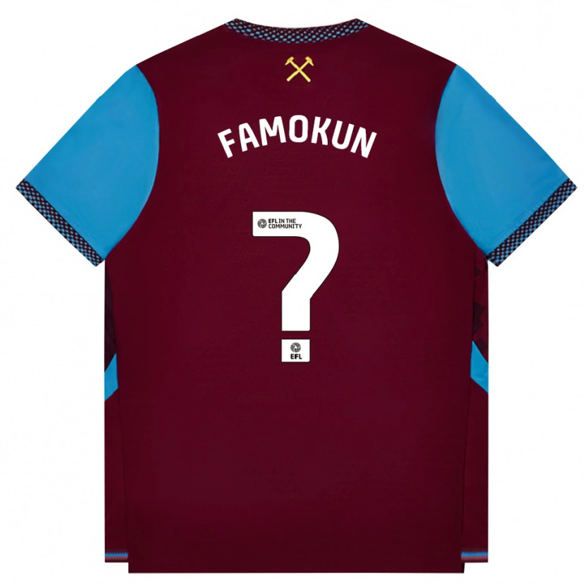 Danxen Homem Camisola Emmanuel Famokun #0 Borgonha Cornflowerblue Principal 2026/27 Camisa Brasil
