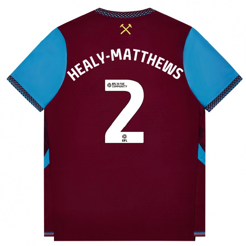 Danxen Homem Camisola Kyle Healy-Matthews #2 Borgonha Cornflowerblue Principal 2026/27 Camisa Brasil