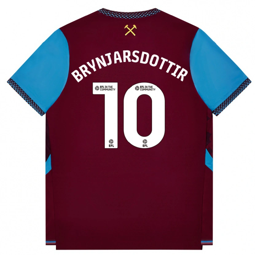 Danxen Homem Camisola Dagný Brynjarsdóttir #10 Borgonha Cornflowerblue Principal 2026/27 Camisa Brasil