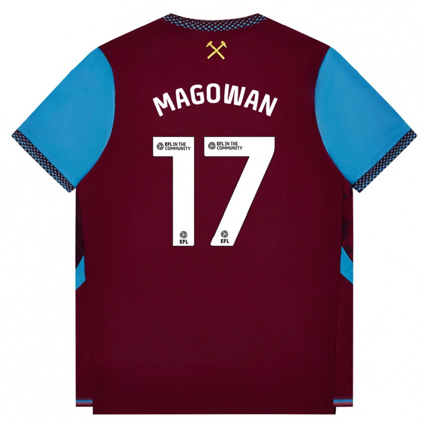 Danxen Homem Camisola Zak Magowan #17 Borgonha Cornflowerblue Principal 2026/27 Camisa Brasil
