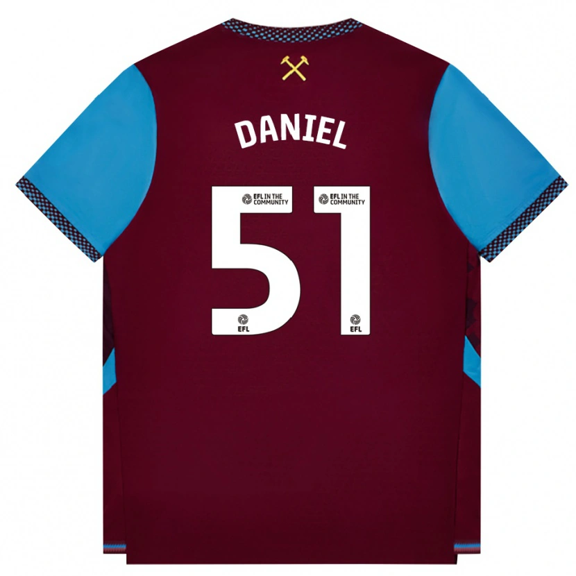 Danxen Homem Camisola Daniel Chesters #51 Borgonha Cornflowerblue Principal 2026/27 Camisa Brasil