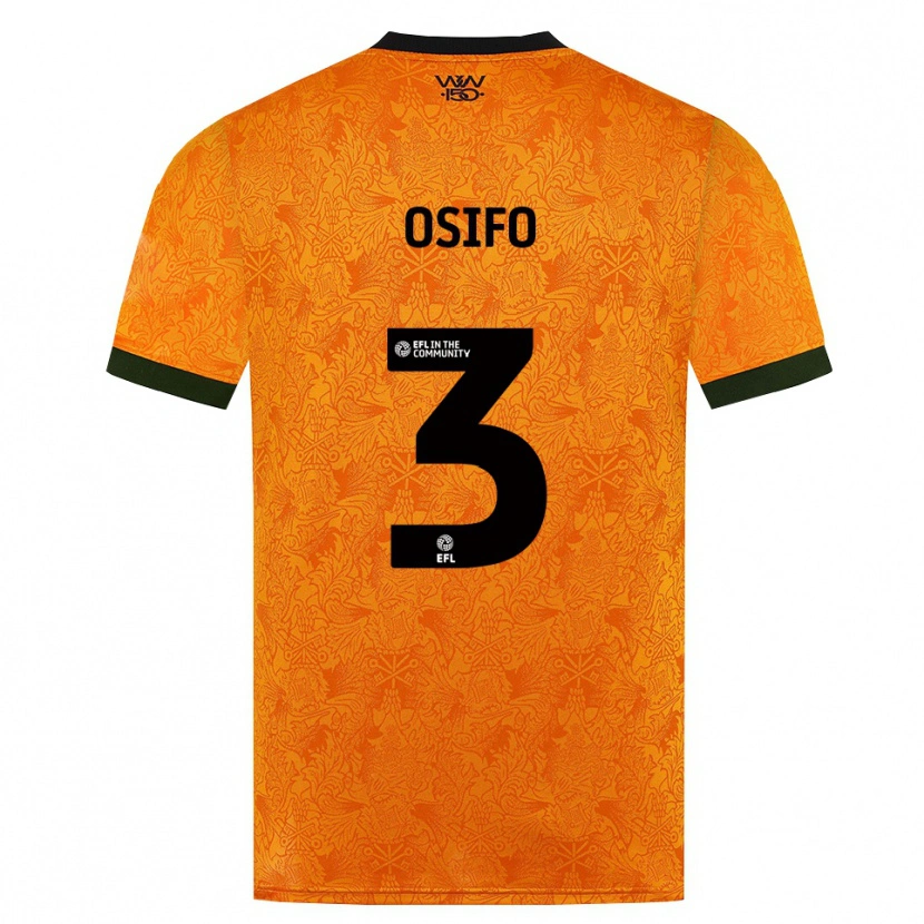 Danxen Homem Camisola David Osifo #3 Laranja Preto Principal 2026/27 Camisa Brasil
