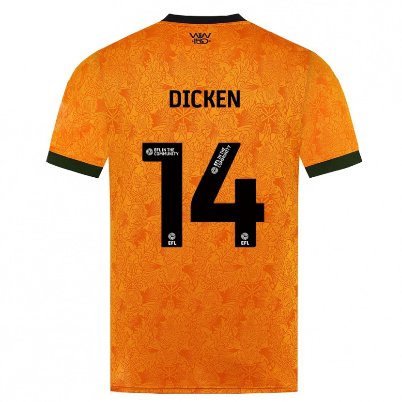 Danxen Homem Camisola Amy Dicken #14 Laranja Preto Principal 2026/27 Camisa Brasil