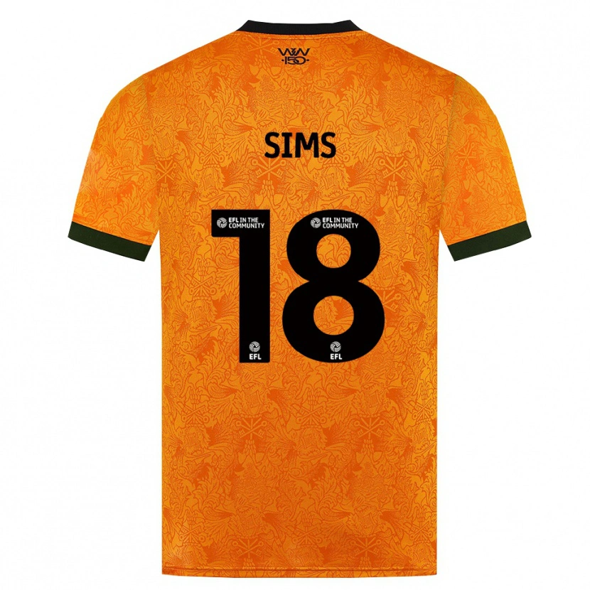 Danxen Homem Camisola Amy Sims #18 Laranja Preto Principal 2026/27 Camisa Brasil