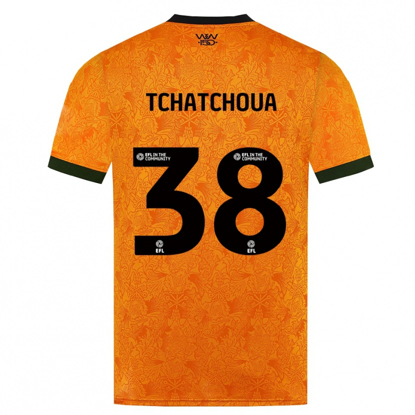 Danxen Homem Camisola Jackson Tchatchoua #38 Laranja Preto Principal 2026/27 Camisa Brasil