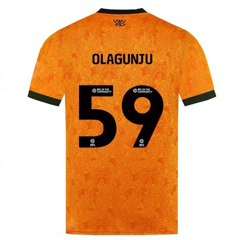Danxen Homem Camisola Saheed Olagunju #59 Laranja Preto Principal 2026/27 Camisa Brasil