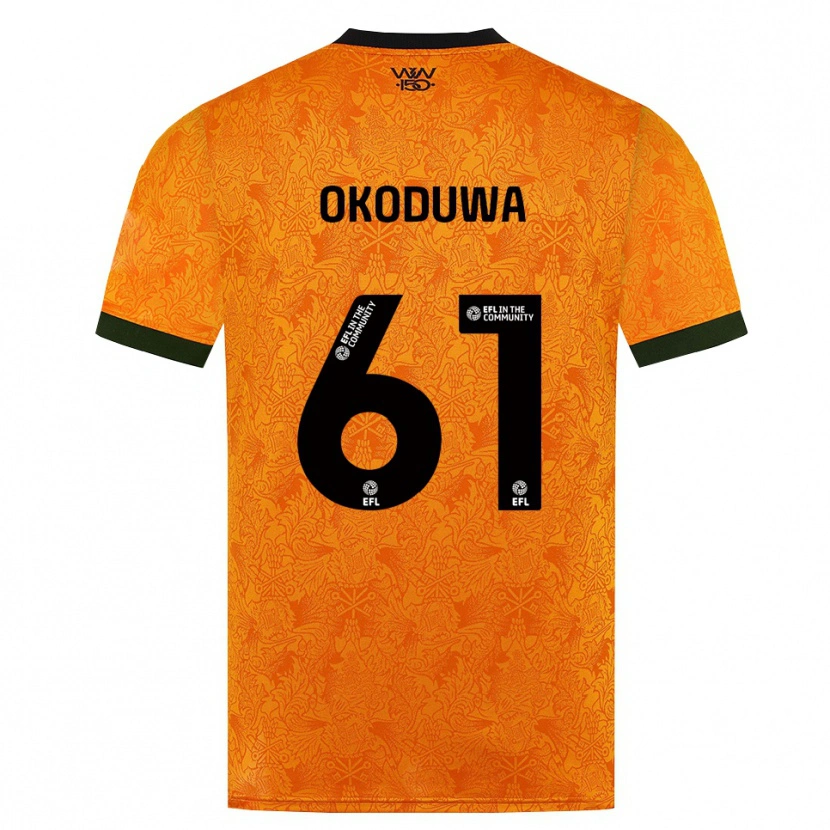 Danxen Homem Camisola Wesley Okoduwa #61 Laranja Preto Principal 2026/27 Camisa Brasil