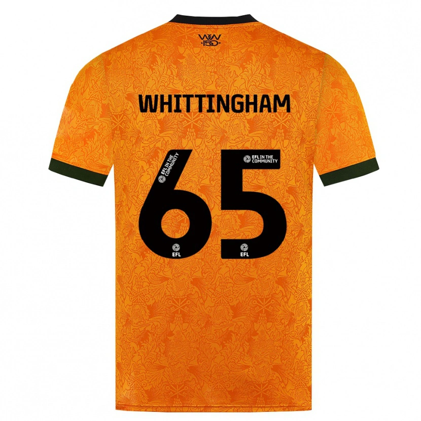 Danxen Homem Camisola Matthew Whittingham #65 Laranja Preto Principal 2026/27 Camisa Brasil