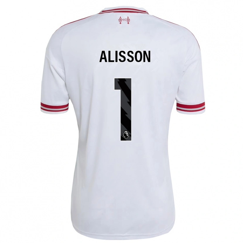 Danxen Homem Camisola Alisson Ramses Becker #1 Vermelho Branco Alternativa 2026/27 Camisa Brasil