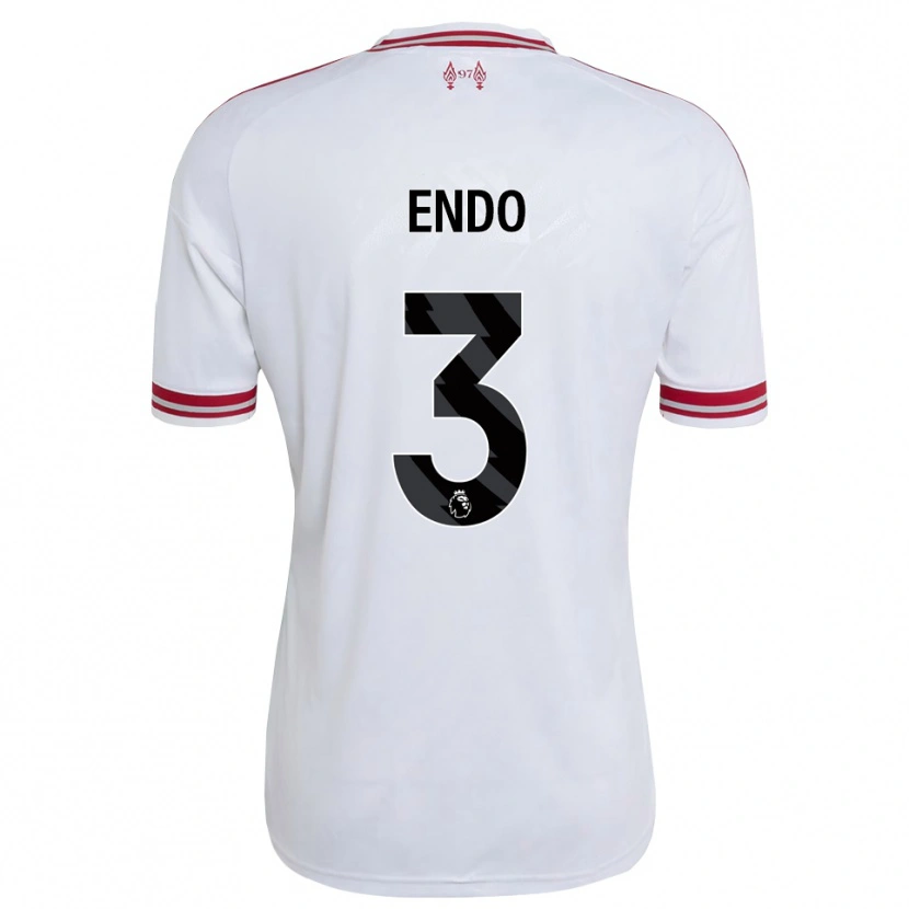 Danxen Homem Camisola Wataru Endo #3 Vermelho Branco Alternativa 2026/27 Camisa Brasil