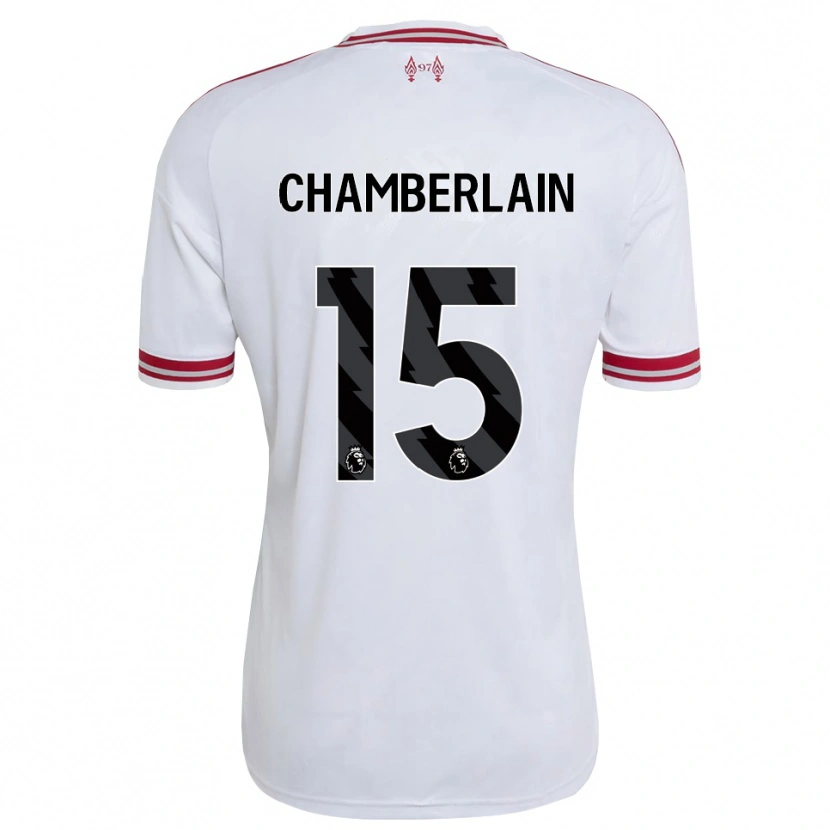 Danxen Homem Camisola Alex Oxlade Chamberlain #15 Vermelho Branco Alternativa 2026/27 Camisa Brasil