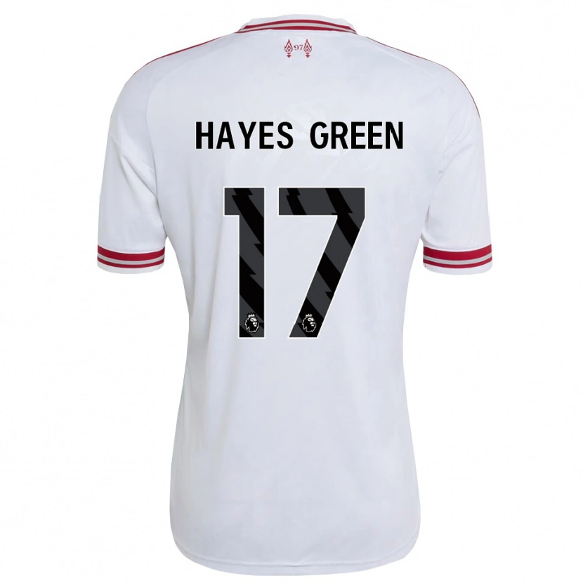 Danxen Homem Camisola Charlie Hayes-Green #17 Vermelho Branco Alternativa 2026/27 Camisa Brasil