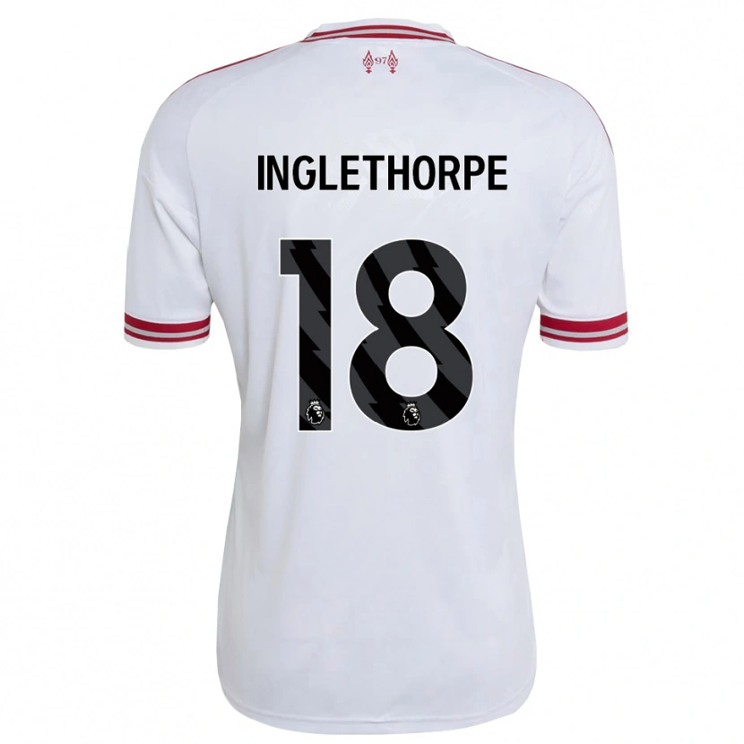 Danxen Homem Camisola Finn Inglethorpe #18 Vermelho Branco Alternativa 2026/27 Camisa Brasil