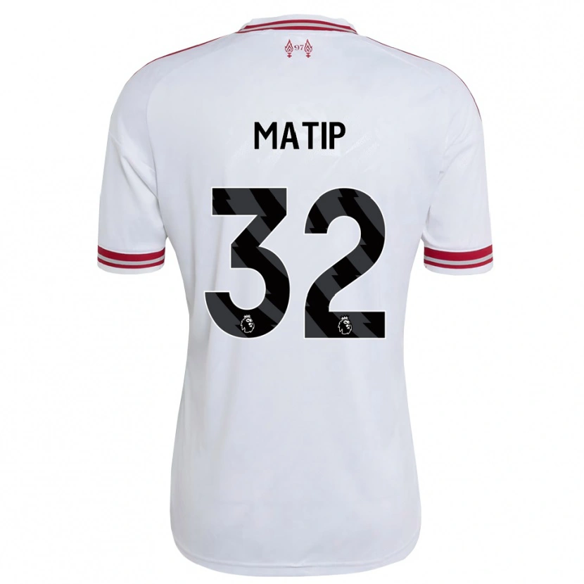 Danxen Homem Camisola Joel Matip #32 Vermelho Branco Alternativa 2026/27 Camisa Brasil