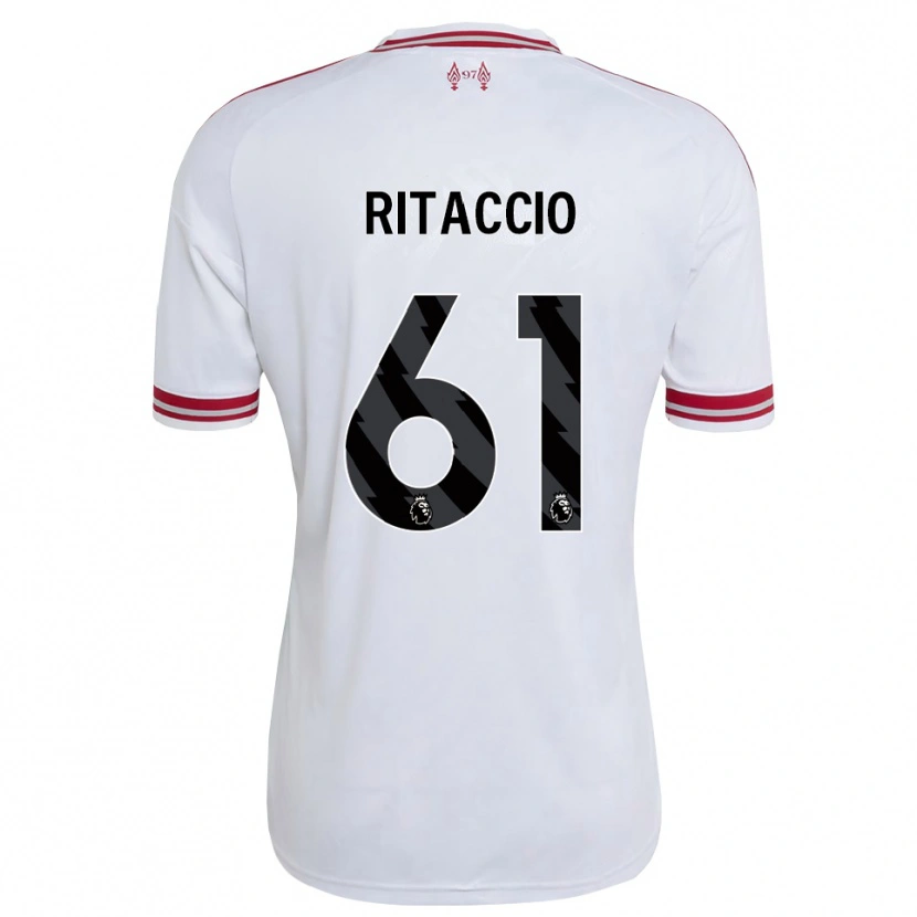 Danxen Homem Camisola Matteo Ritaccio #61 Vermelho Branco Alternativa 2026/27 Camisa Brasil