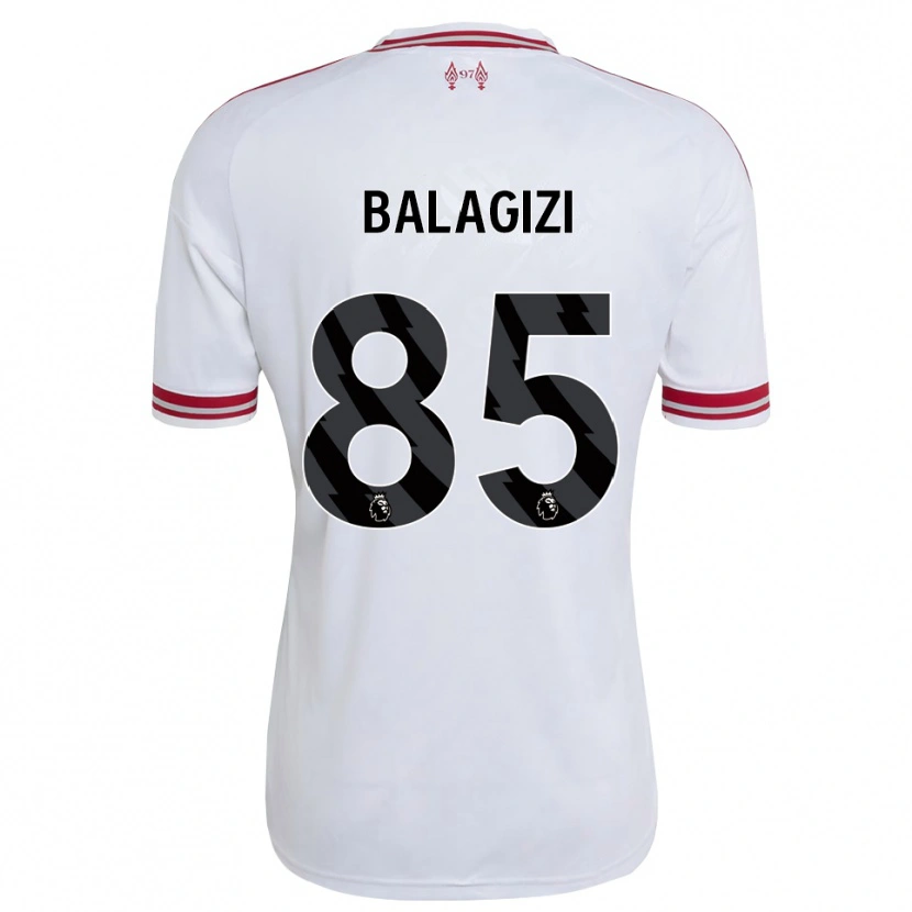 Danxen Homem Camisola James Balagizi #85 Vermelho Branco Alternativa 2026/27 Camisa Brasil