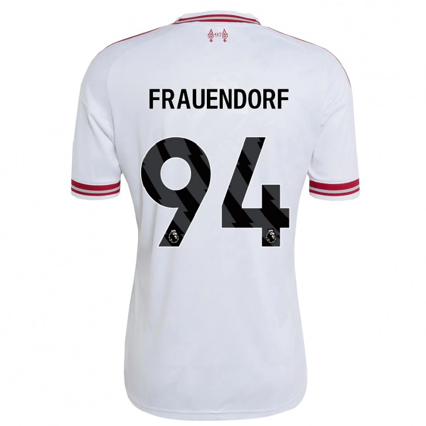Danxen Homem Camisola Melkamu Frauendorf #94 Vermelho Branco Alternativa 2026/27 Camisa Brasil