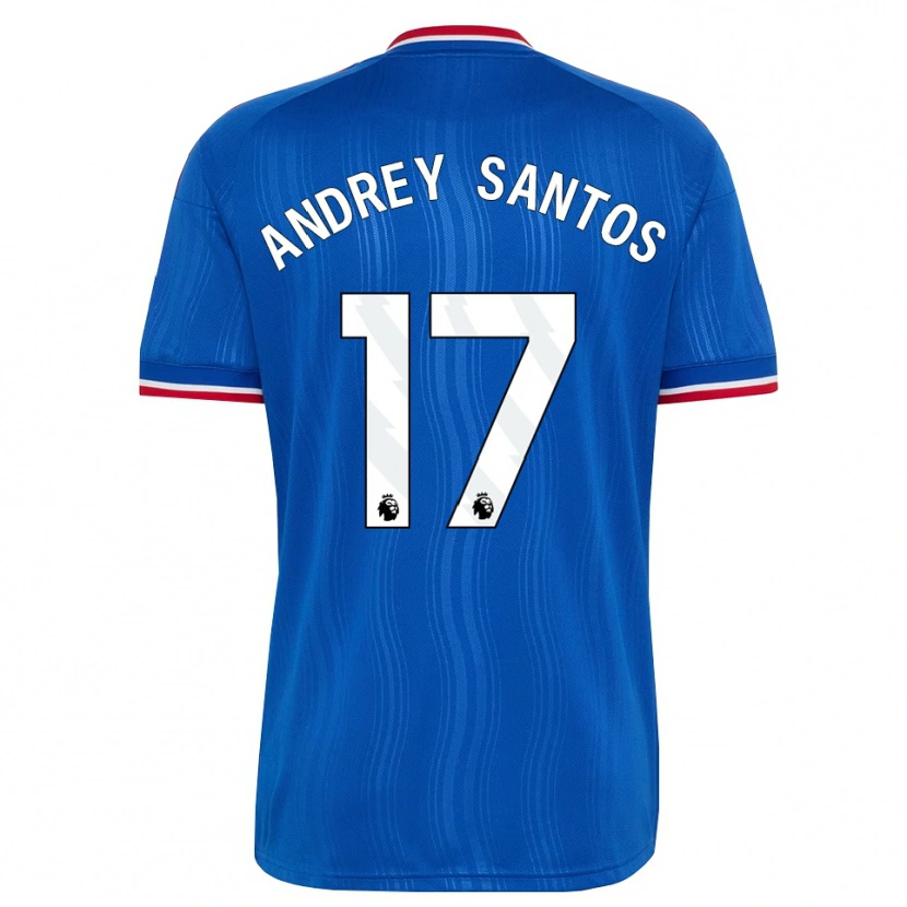 Danxen Homem Camisola Andrey Santos #17 Azul Branco Vermelho Alternativa 2026/27 Camisa Brasil