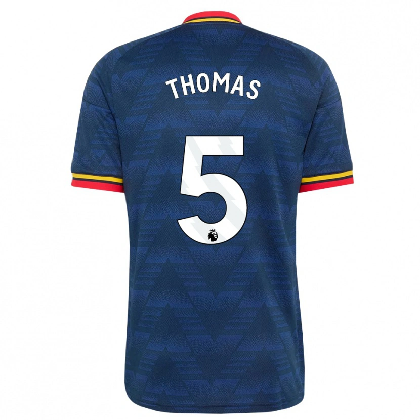 Danxen Homem Camisola Thomas Partey #5 Midnightblue Amarelo Vermelho Alternativa 2026/27 Camisa Brasil